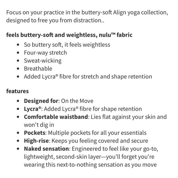 Lululemon Align Jogger 28" in Black Size 12 - Picture 2 of 5